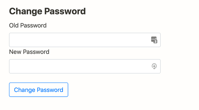 password change start