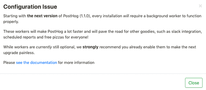 workers added to PostHog message